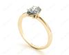 Marquise Cut Diamond Engagement Ring with Claw set centre stone in 18K Yellow