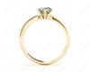 Marquise Cut Diamond Engagement Ring with Claw set centre stone in 18K Yellow