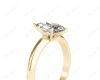 Marquise Cut Classic Six Claw Diamond Engagement Solitaire Ring in 18K Yellow