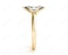 Marquise Cut Classic Six Claw Diamond Engagement Solitaire Ring in 18K Yellow