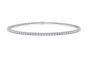 Lab Grown Diamond Tennis Bracelet 4 Claw Setting In 18K White Gold 