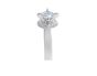 Solitaire Diamond Engagement Ring in 18 Karat White Gold - Womens Wedding Ring
