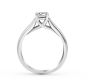 Solitaire Round Cut Brilliant Cut Diamond Engagement Ring GIA Certified In 18K White Gold (4.00MM)