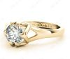 yellow gold diamond rings 