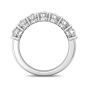 GIA Certified 2.00CT Oval Cut 7 Stone Diamond Eternity Ring Share Prong Setting -18K White