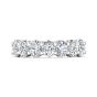 2.00CT Oval Cut 7 Stone Diamond Eternity Ring Share Prong Setting -Platinum