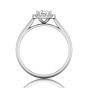 Cushion Cut Halo Engagement Ring in 18k White Gold -18K White