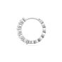 Huggies Diamond Hoop Earrings Share Prong Setting In 18K White Gold