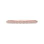 Women Diamond Knife Edge Wedding Ring Two Row Setting Round Cut Pave setting In 18K Rose Gold 