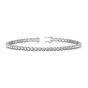 Lab Grown 2.00ct Diamond Tennis Bracelet Splendid Crown Set-18K White