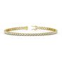 Lab Grown 2.00ct Diamond Tennis Bracelet Splendid Crown Set-18K Yellow