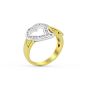 18K White And Yellow Gold Diamond Ring