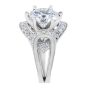 Halo Diamond Engagement Ring in 18 Karat White Gold  - Wedding rings melbourne