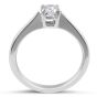 Solitaire Diamond Engagement Ring in 18 Karat White Gold