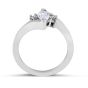 Three-stone Diamond Engagement Ring in 18 Karat White Gold 