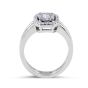 Halo diamond Engagement ring Invisible Setting with Split Band  - Engagement rings melbourne