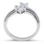 18 Karat Two Hearts Diamond Engagement Ring - Diamond rings melbourne