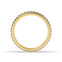 Black Diamond Gents Wedding Band 6.00MM Width Comfort fit Shinny Finish in 18K Yellow Gold 