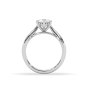 1.00CT IGI Certified Lab Grown Solitaire Diamond Engagement Ring 6 Claw Setting with Tapered Band in 18K White Gold 