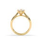 1.00CT IGI Certified Lab Grown Solitaire Diamond Engagement Ring 6 Claw Setting with Tapered Band in 18K Yellow Gold