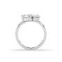 3.00CT Lab Grown Radiant Pear Cut Toi Et Moi Diamond Engagement Ring -18K White