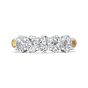 2.00CT Oval Cut 5 Stones Yellow Gold Eternity Diamond Ring Share Prong Setting -18K Yellow