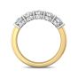 2.00CT Oval Cut 5 Stones Yellow Gold Eternity Diamond Ring Share Prong Setting -18K Yellow