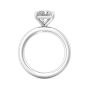 Radiant Cut Solitaire Diamond Engagement Ring in Four Claw Setting 