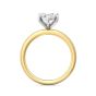 Marquise Cut Solitaire Diamond Engagement Ring 6 Claw Setting In a Plain round Shape Band