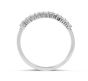 18K White Gold Classic Diamond Wedding Band in Share Prong setting