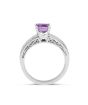 Pink Sapphire Diamond Engagement Ring Split Band in 18 Karat White Gold  Wedding rings Melbourne